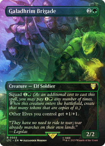 FOIL Galadhrim Brigade ~ Commander: The Lord of the Rings [ NM ] [ MTG ]