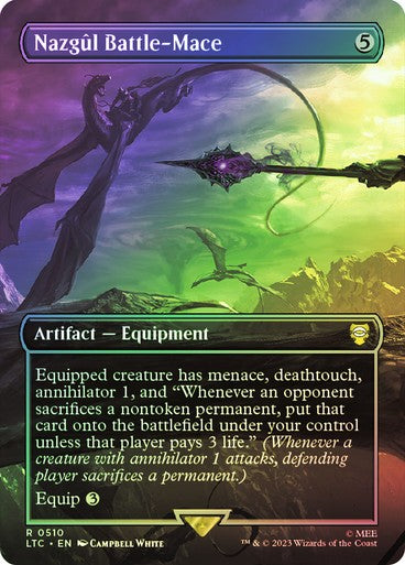 FOIL Nazgul Battle-Mace ~ Commander: The Lord of the Rings [ NM ] [ MTG ]
