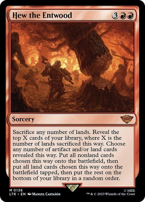 Hew the Entwood ~ The Lord of the Rings [ NM ] [ Magic MTG ]