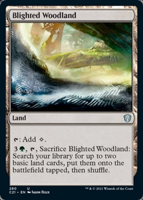 Blighted Woodland ~ Commander: Strixhaven [ NearMint ] [ Magic MTG ]
