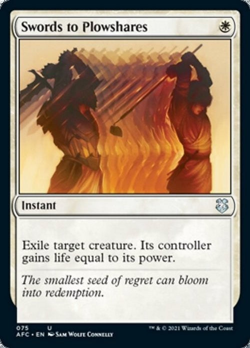 Swords to Plowshares ~ Commander: Adventures in the Forgotten Realms [ NM ]