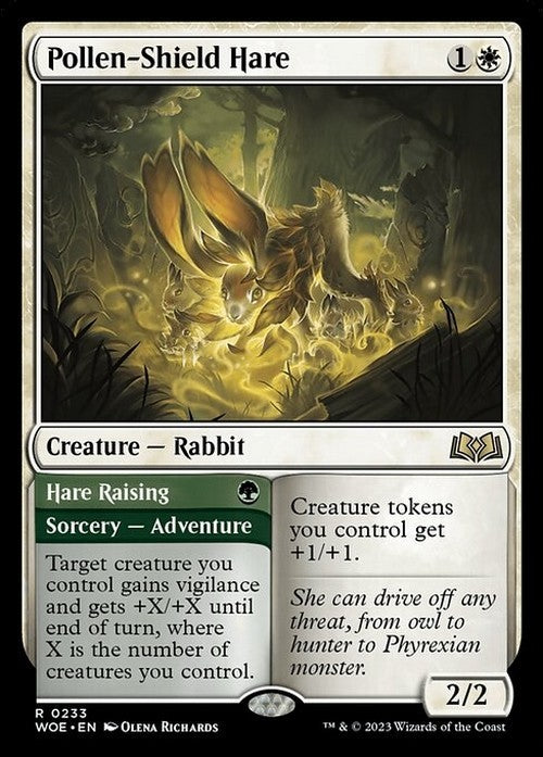 Pollen-Shield Hare ~ Wilds of Eldraine [ NM ] [ Magic MTG ]