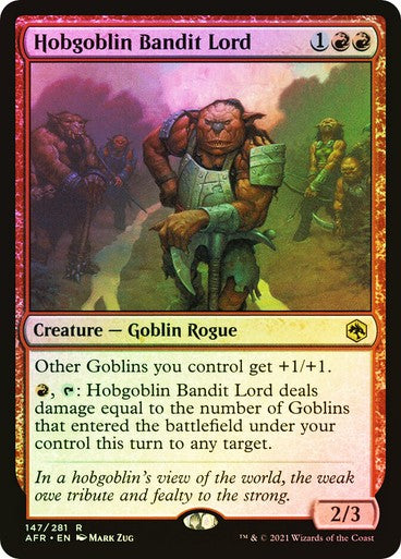 FOIL Hobgoblin Bandit Lord ~ Adventures in the Forgotten Realms [ NM ] [ MTG ]