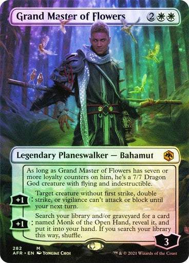 FOIL BORDERLESS Grand Master of Flowers ~ Adventures in the Forgotten Realms