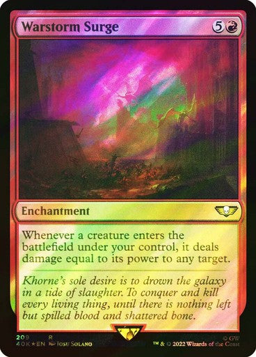 FOIL SURGE Warstorm Surge ~ Commander: Warhammer 40,000 [ NM ] [ MTG ]