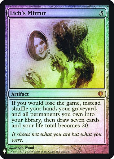 FOIL Lich's Mirror ~ Mystery Booster [ Excellent ] [ Magic MTG ]