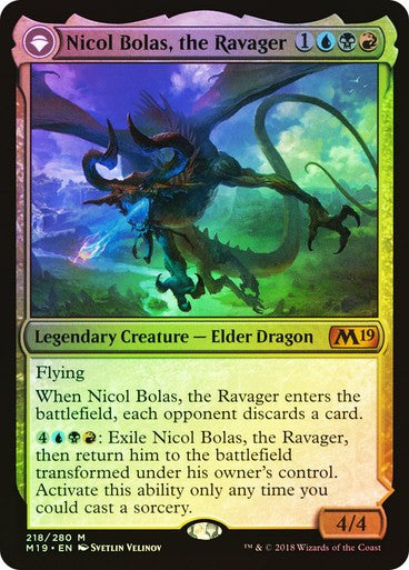 FOIL Nicol Bolas, the Ravager ~ Core 2019 [ Excellent ] [ Magic MTG ]
