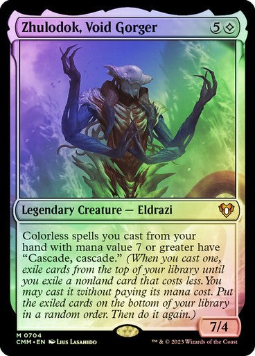 FOIL Zhulodok, Void Gorger ~ Commander Masters [ NM ] [ Magic MTG ]