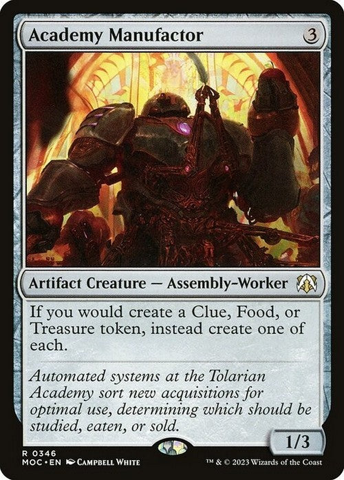 Academy Manufactor ~ Commander: March of the Machine [ NearMint ] [ Magic MTG ]