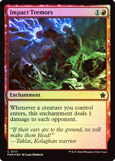FOIL Impact Tremors ~ Foundations [ NearMint ] [ Magic MTG ]