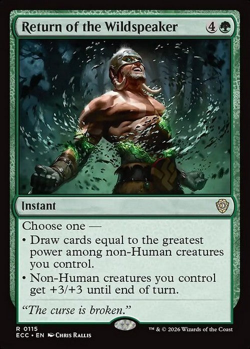 Return of the Wildspeaker ~ Commander: Lorwyn Eclipsed [ NM ] [ Magic MTG ]