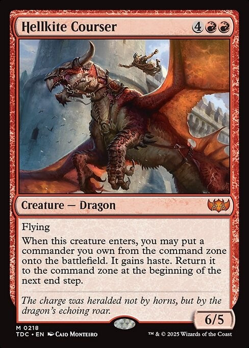 Hellkite Courser ~ Commander: Tarkir Dragonstorm [ NM ] [ Magic MTG ]