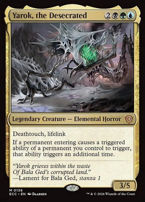 Yarok, the Desecrated ~ Commander: Lorwyn Eclipsed [ NM ] [ Magic MTG ]