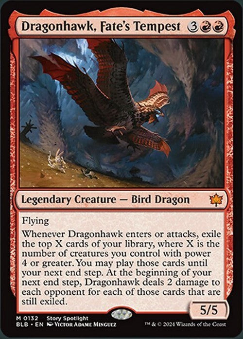 Dragonhawk, Fate's Tempest ~ Bloomburrow [ NearMint ] [ Magic MTG ]