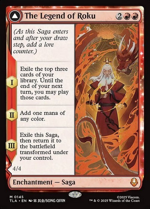 The Legend of Roku ~ Avatar: The Last Airbender [ NearMint ] [ Magic MTG ]