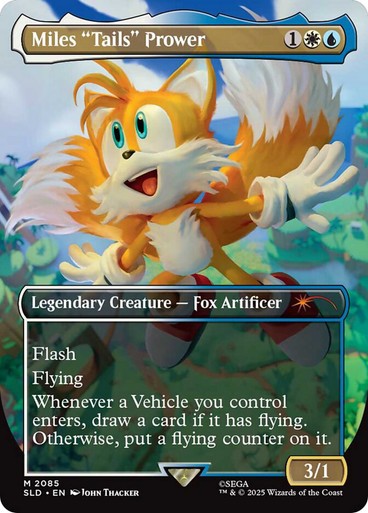 Miles Tails Prower ~ Secret Lair: Sonic the Hedgehog [ NearMint ] [ Magic MTG ]