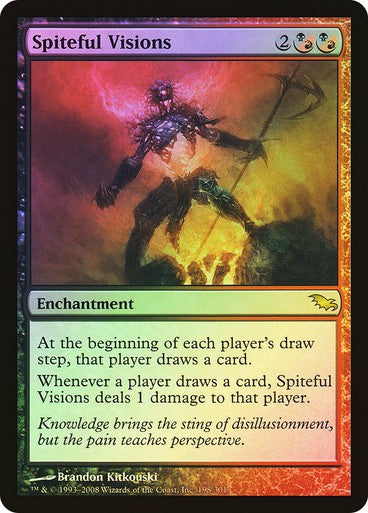 FOIL Spiteful Visions ~ Shadowmoor [ NearMint ] [ Magic MTG ]