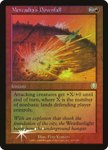 FOIL Mercadia's Downfall ~ Mercadian Masques [ Excellent ] [ Magic MTG ]