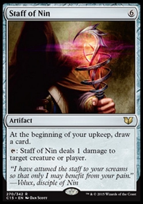 Staff of Nin ~ Commander 2015 [ Excellent ] [ Magic MTG ]