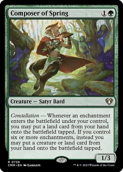 Composer of Spring ~ Commander Masters [ NearMint ] [ Magic MTG ]
