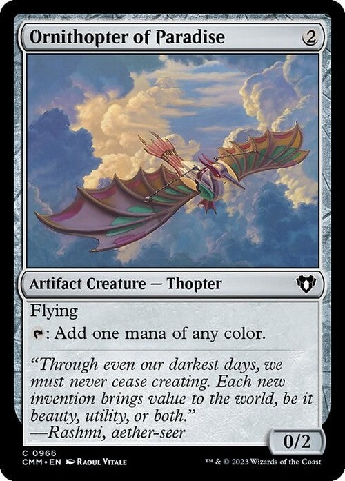 Ornithopter of Paradise ~ Commander Masters [ NearMint ] [ Magic MTG ]