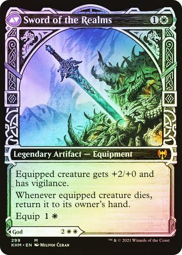 FOIL SHOWCASE Halvar, God of Battle ~ Kaldheim [ NearMint ] [ Magic MTG ]