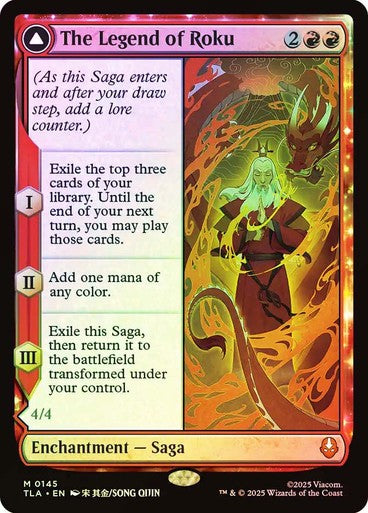 FOIL The Legend of Roku ~ Avatar: The Last Airbender [ NearMint ] [ Magic MTG ]
