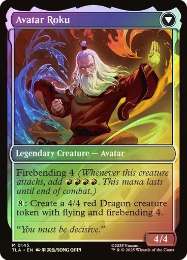 FOIL The Legend of Roku ~ Avatar: The Last Airbender [ NearMint ] [ Magic MTG ]