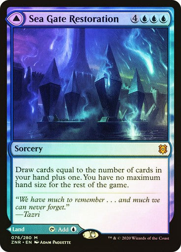 FOIL Sea Gate Restoration / Reborn ~ Zendikar Rising [ NearMint ] [ Magic MTG ]