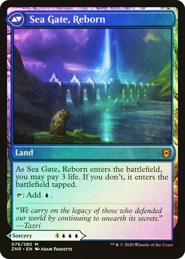 FOIL Sea Gate Restoration / Reborn ~ Zendikar Rising [ NearMint ] [ Magic MTG ]