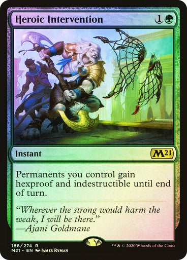 FOIL Heroic Intervention ~ Core 2021 [ NearMint ] [ Magic MTG ]