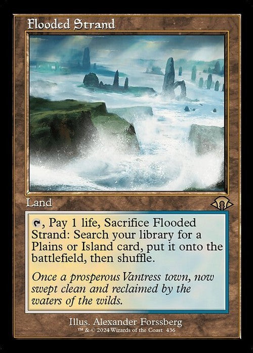 RETRO Flooded Strand ~ Modern Horizons 3 [ NearMint ] [ Magic MTG ]