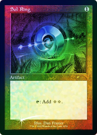 FOIL ETCHED Sol Ring #1074 ~ Secret Lair [ MINT ] [ Magic MTG ]