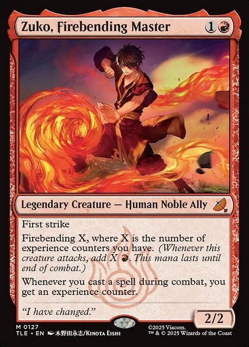 Zuko, Firebending Master ~ Avatar: The Last Airbender [ NearMint ] [ Magic MTG ]