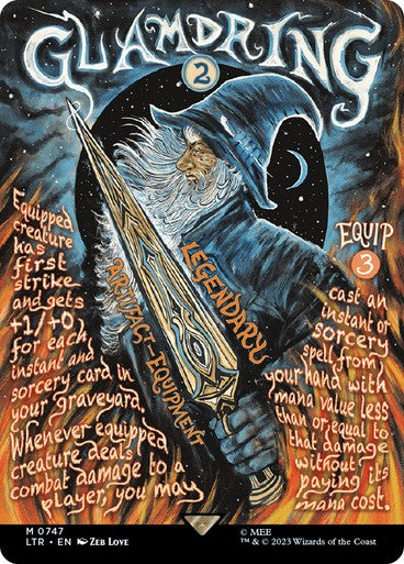 POSTER Glamdring ~ The Lord of the Rings [ NM ] [ Magic MTG ]