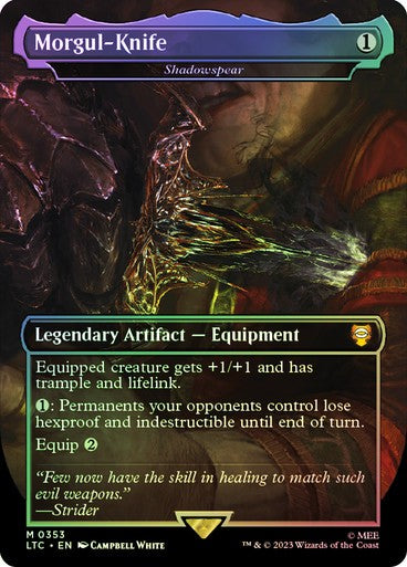 FOIL Minas Morgul (Shadowspear) ~ Commander: The Lord of the Rings [ MINT ]