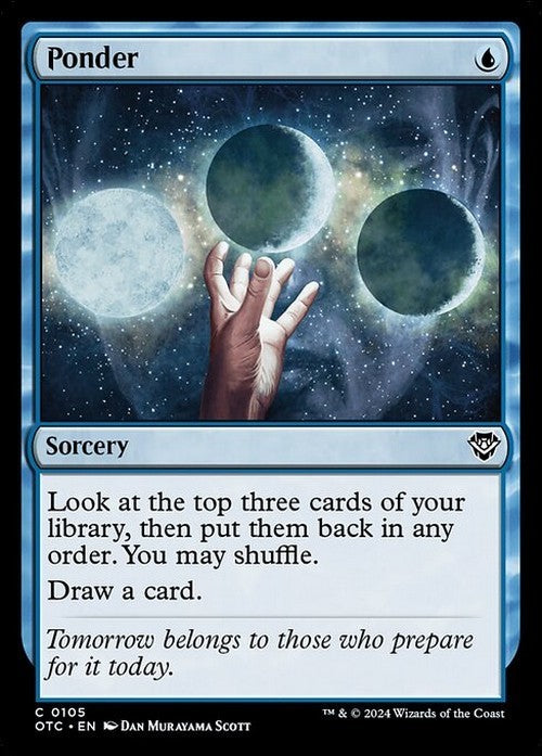Ponder ~ Commander: Outlaws of Thunder Junction [ NM ] [ Magic MTG ]