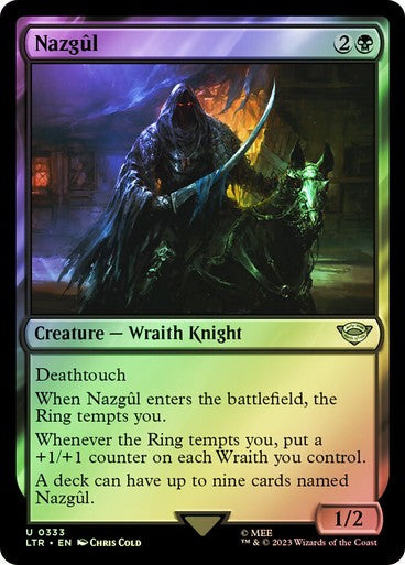 FOIL Nazgul #333 ~ The Lord of the Rings [ NM ] [ Magic MTG ]