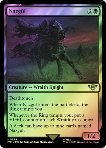 FOIL Nazgul #338 ~ The Lord of the Rings [ NM ] [ Magic MTG ]