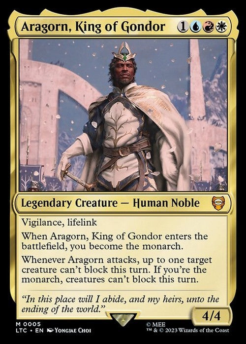 Aragorn, King of Gondor ~ Commander: The Lord of the Rings [ NM ] [ MTG ]