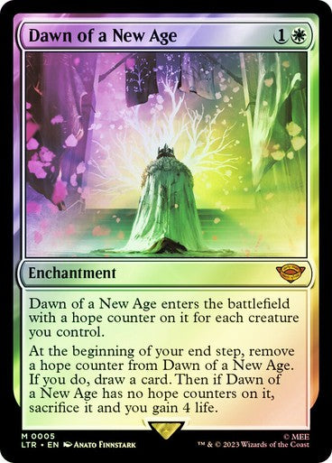 FOIL Dawn of a New Age ~ The Lord of the Rings [ NM ] [ Magic MTG ]