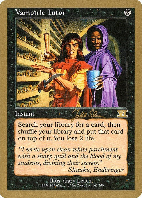 Vampiric Tutor (GOLD-BORDERED) ~ World Championship [ NearMint ] [ Magic MTG ]