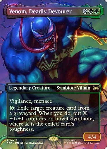FOIL Venom, Deadly Devourer ~ Spider-Man [ NM ] [ Magic MTG ]