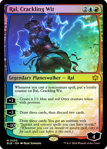 FOIL Ral, Crackling Wit ~ Bloomburrow [ NearMint ] [ Magic MTG ]