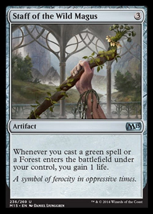 Staff of the Wild Magus ~ Magic 2015 [ Excellent ] [ Magic MTG ]