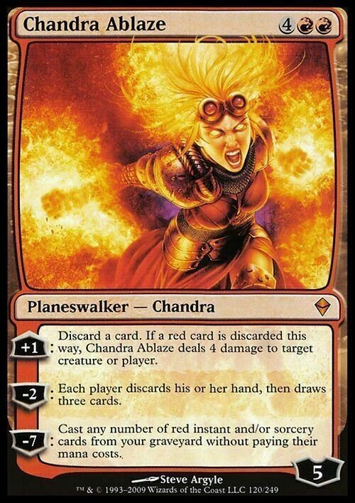 Chandra Ablaze ~ Zendikar [ Excellent ] [ Magic MTG ]