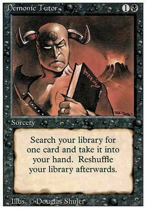 Demonic Tutor ~ Revised [ NearMint ] [ Magic MTG ] - London Magic Traders Ltd