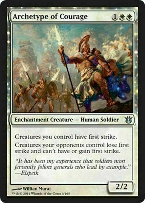 Archetype of Courage ~ Born of the Gods [ Excellent ] [ Magic MTG ] - London Magic Traders Ltd