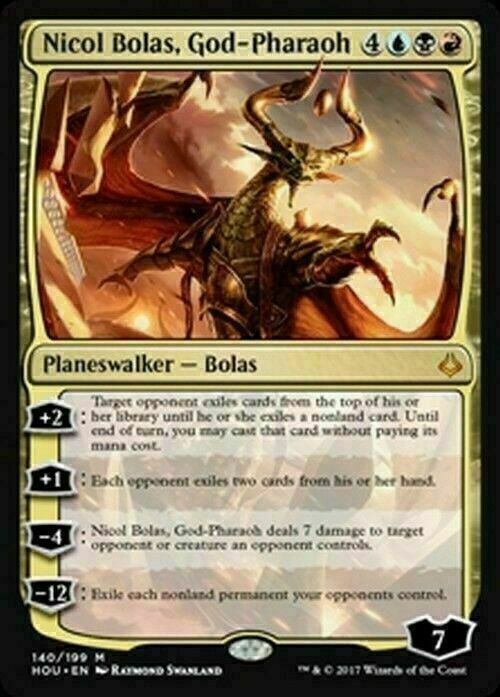 Nicol Bolas, God-Pharaoh ~ Hour of Devastation [ NearMint ] [ Magic MTG ]