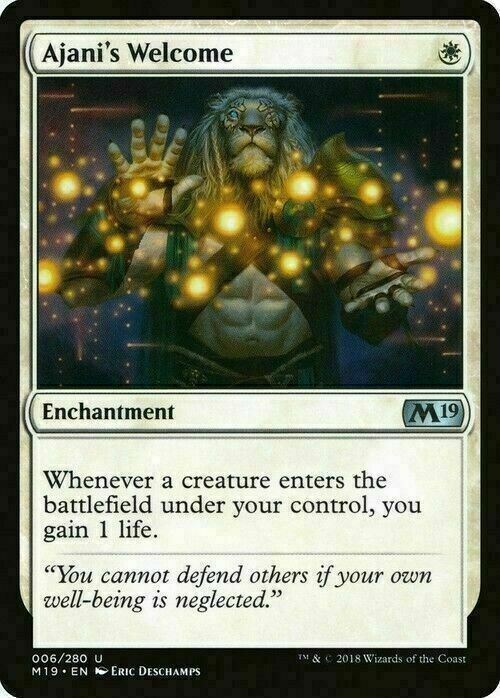 Ajani's Welcome ~ Core 2019 [ Excellent ] [ Magic MTG ]